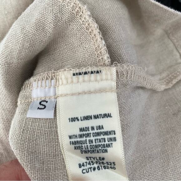 Bella Dahl Linen Sleeveless Belted Blazer NWTs Tan size small - Picture 11 of 13